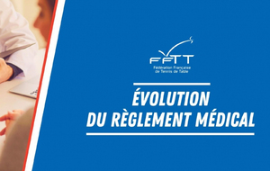 Évolution du règlement médical de la FFTT