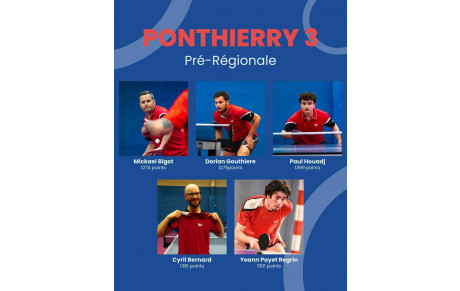 FFTT Equipe 3 PR Phase 1