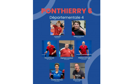 FFTT Equipe 6 D4 Phase 1