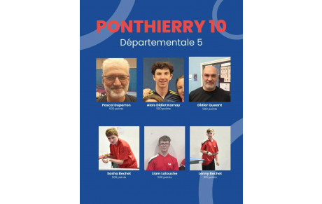 FFTT Equipe 10 D5 Phase 1