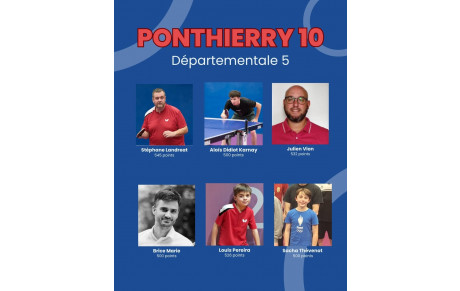 FFTT Equipe 10 D5 Phase 1